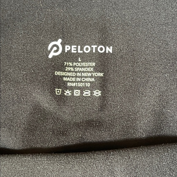 Peloton Black High-Waist Leggings Women’s Large Logo Print 7/8 Length - Picture 5 of 5